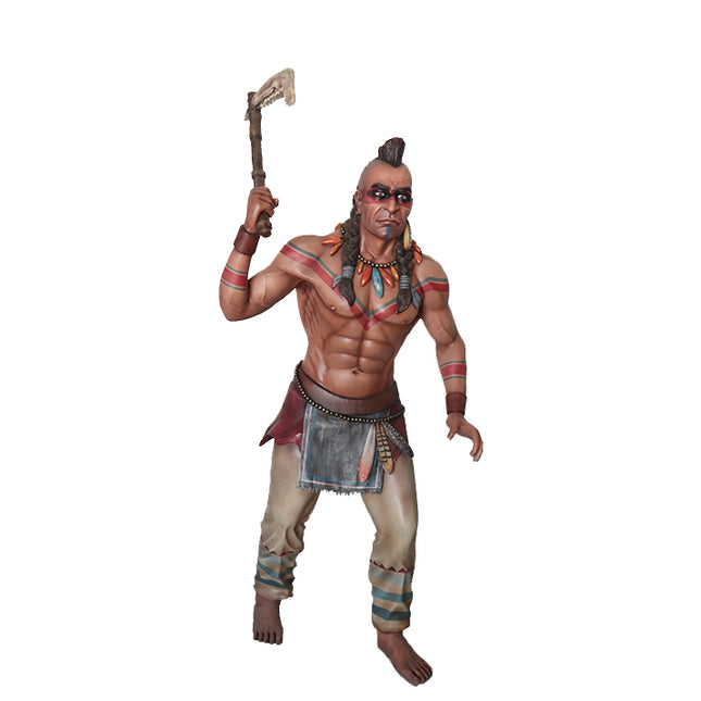 Tahoma Indian With Axe Life Size Statue