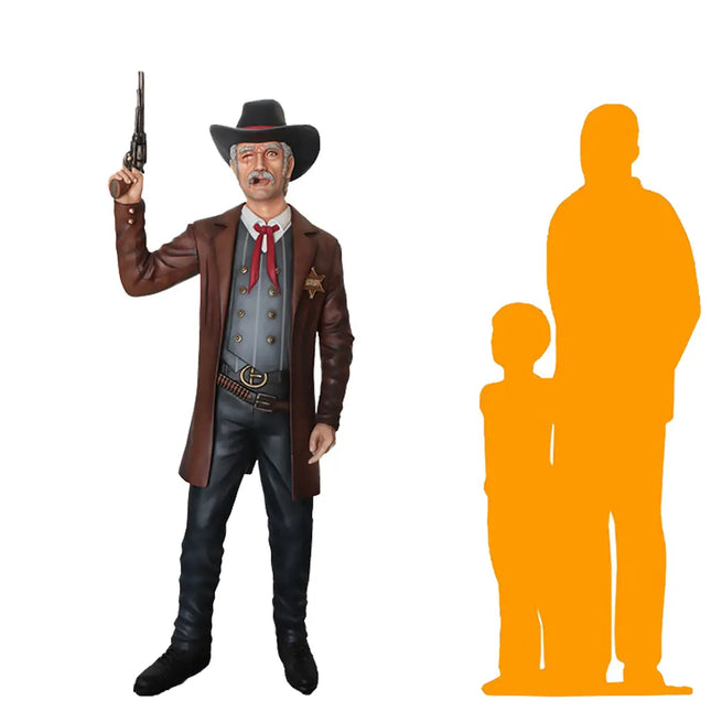 Cowboy Sheriff Wyatt Life Size Statue LM Treasures - PT
