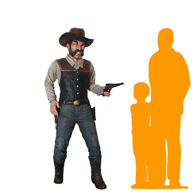 Angry Cowboy Billy Life Size Statue LM Treasures - PT