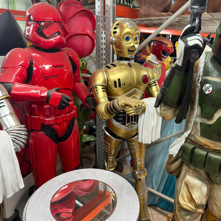 Space Trooper In Red Life Size Statue