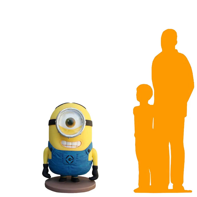 Cartoon Yellow Minion One Eye Life Size Statue LM Treasures - A