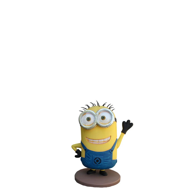 Cartoon Yellow Minion Waving Statue LM Treasures - A