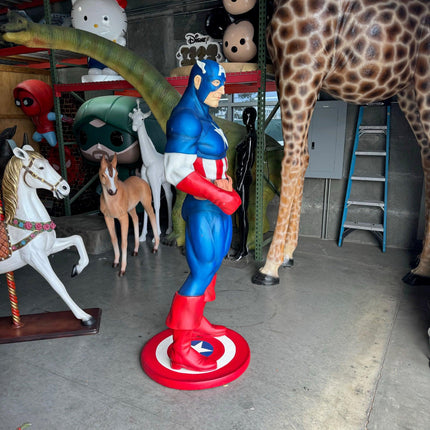 Captain Super Hero Life Size Statue - LM Treasures 