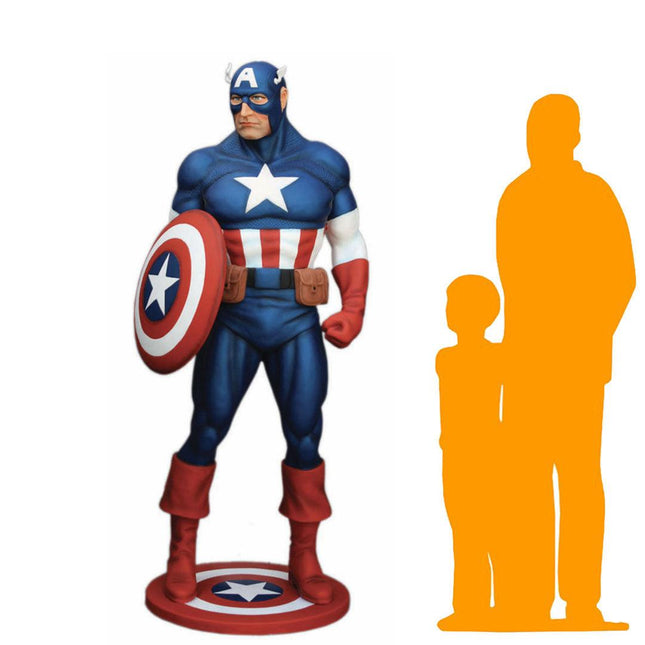 Captain Super Hero Life Size Statue - LM Treasures 