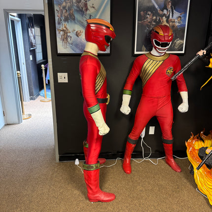 Red Power Ranger Life Size Pre-Owned Statue #3