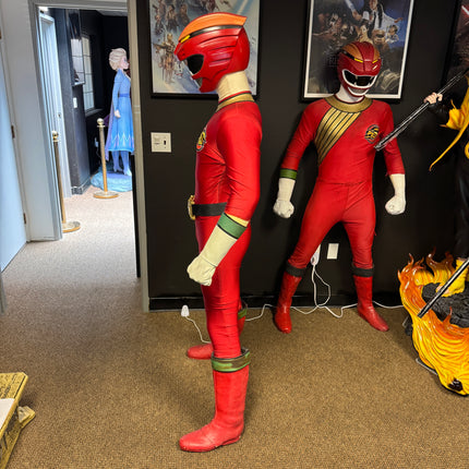 Red Power Ranger Life Size Pre-Owned Statue #3