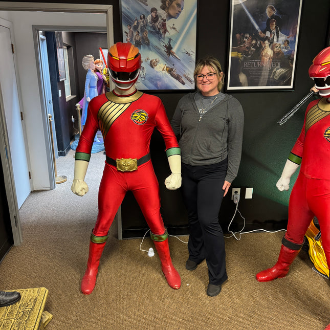 Red Power Ranger Life Size Pre-Owned Statue #3