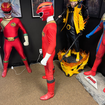 Pre-Owned Red Power Ranger Life Size Statue #2 No Belt