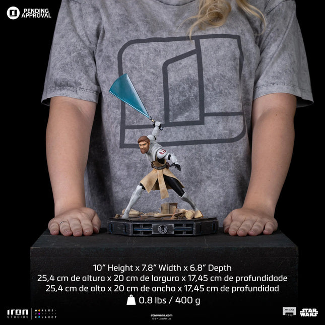 Obi-Wan Kenobi Star Wars: Clone Wars Statue Art Scale 1/10 - Iron Studios LM Treasures - IR