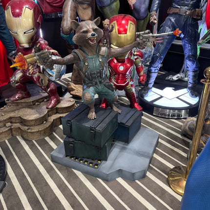 Guardians Of The Galaxy Vol. 2 Rocket & Groot Life Size Pre-Owned Statue