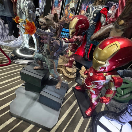 Guardians Of The Galaxy Vol. 2 Rocket & Groot Life Size Pre-Owned Statue