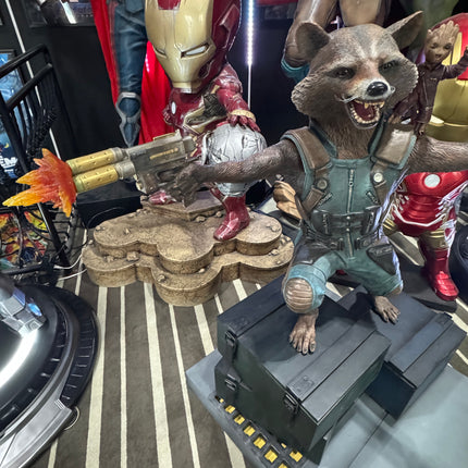 Guardians Of The Galaxy Vol. 2 Rocket & Groot Life Size Pre-Owned Statue