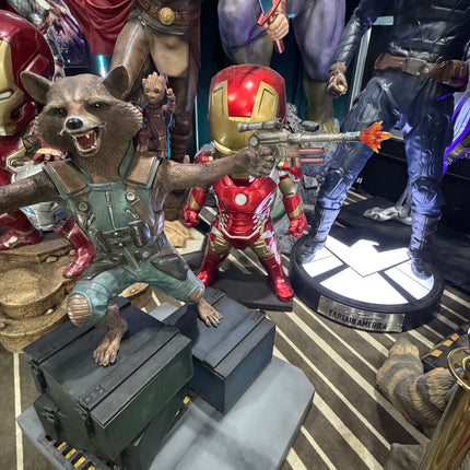 Guardians Of The Galaxy Vol. 2 Rocket & Groot Life Size Pre-Owned Statue
