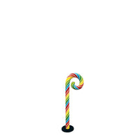 Small Rainbow Swirl Candy Cane Over Sized Statue - LM Treasures 