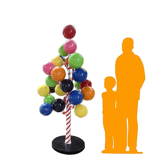 Rainbow Gumball Lollipop Candy Tree Over Sized Statue LM Treasures - PT