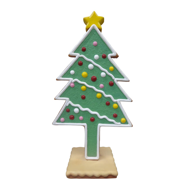 Large Gingerbread Christmas Tree Statue - LM Treasures 