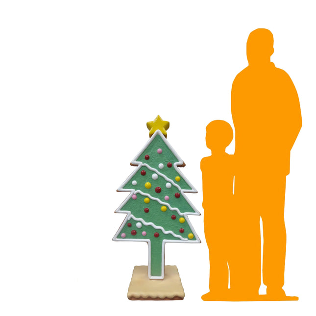 Small Gingerbread Christmas Tree Statue LM Treasures - PT