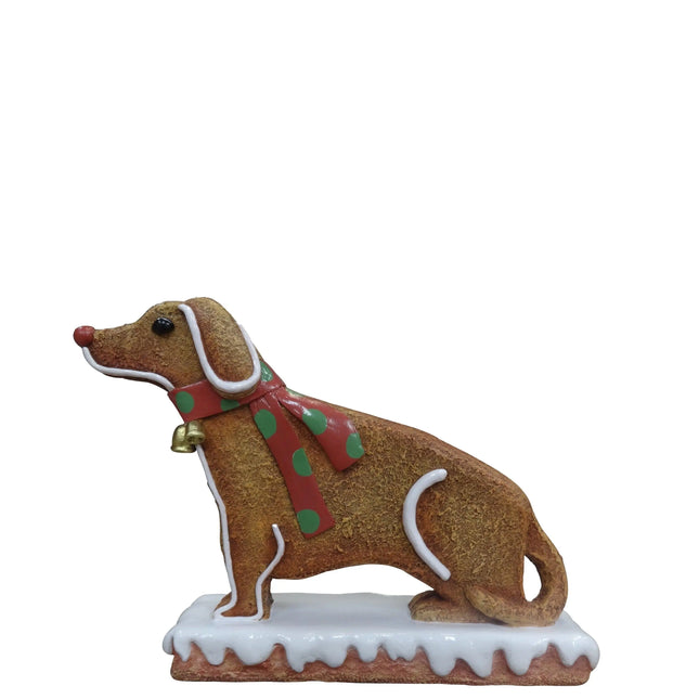Large Dog Gingerbread Cookie Over Sized Statue LM Treasures - PT
