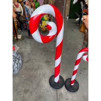 Large Swirl Candy Cane Over Sized Statue - LM Treasures 