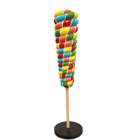 Large Rainbow Twister Lollipop Over Sized Statue - LM Treasures 