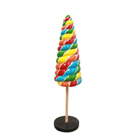 Large Rainbow Cone Lollipop Over Sized Statue - LM Treasures 