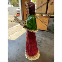 Christmas Caroler Woman Life Size Statue - LM Treasures 
