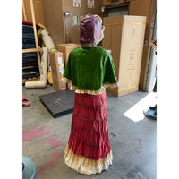 Christmas Caroler Woman Life Size Statue - LM Treasures 