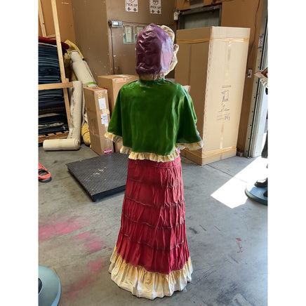Christmas Caroler Woman Life Size Statue - LM Treasures 