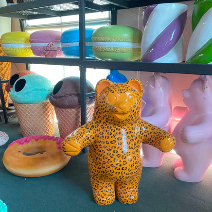 Large Cheetah Gummy Bear Over Sized Statue - LM Treasures 