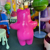 Large Pink Gummy Bear Over Sized Statue - LM Treasures 