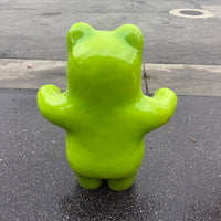Large Green Gummy Bear Over Sized Statue