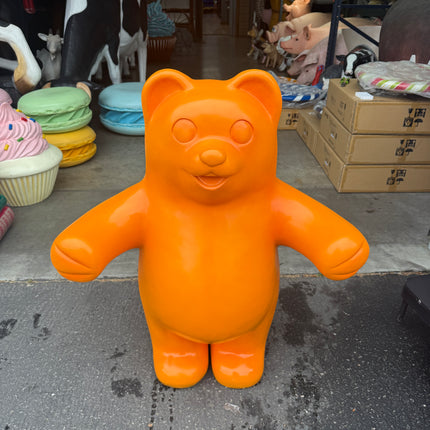 Large Orange Gummy Bear Over Sized Statue