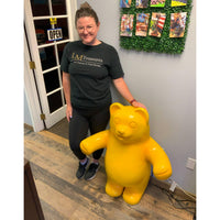 Large Yellow Gummy Bear Over Sized Statue - LM Treasures 