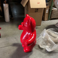 Large Red Gummy Bear Over Sized Statue - LM Treasures 