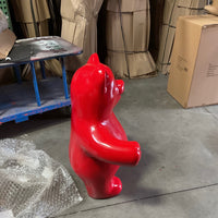 Large Red Gummy Bear Over Sized Statue