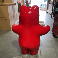 Large Red Gummy Bear Over Sized Statue