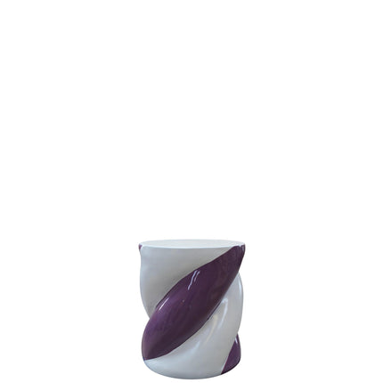 Purple Marshmallow Stool Over Sized Statue - LM Treasures 