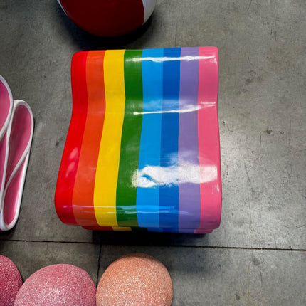 Rainbow Candy Ribbon Over Sized Statue - LM Treasures 