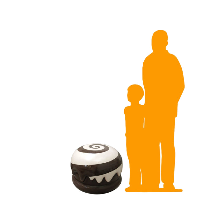Large Brown Mallow Chocolate Truffle Over Sized Statue LM Treasures - PT