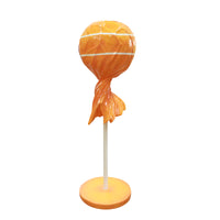 Large Orange Lollipop Over Sized Statue - LM Treasures 