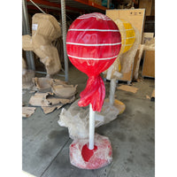 Large Red Lollipop Over Sized Statue - LM Treasures 
