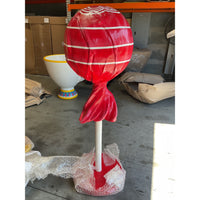 Large Red Lollipop Over Sized Statue - LM Treasures 