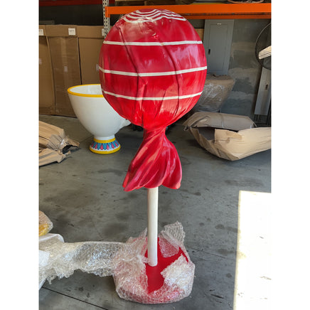 Large Red Lollipop Over Sized Statue - LM Treasures 