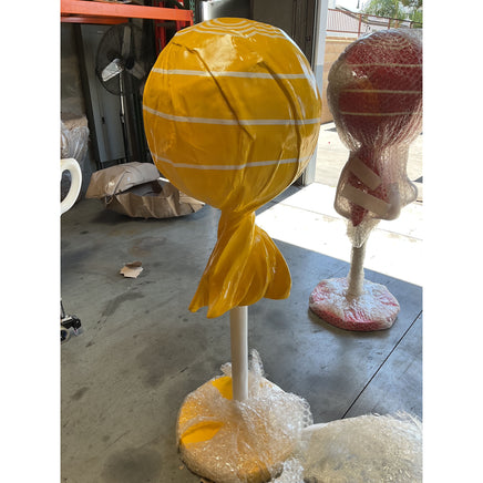 Large Yellow Lollipop Over Sized Statue - LM Treasures 