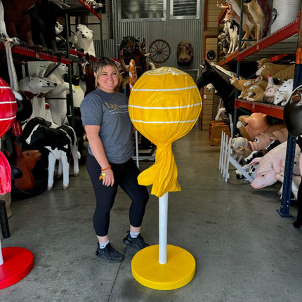Large Yellow Lollipop Over Sized Statue - LM Treasures 