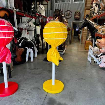 Large Yellow Lollipop Over Sized Statue - LM Treasures 