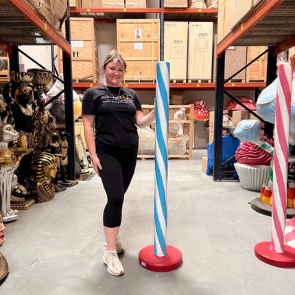 Blue Candy Stick Over Sized Statue