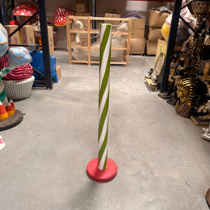 Green Candy Stick Over Sized Statue