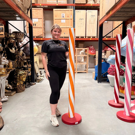 Orange Candy Stick Over Sized Statue
