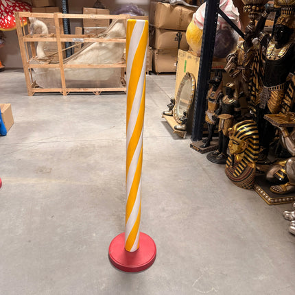 Yellow Candy Stick Over Sized Statue